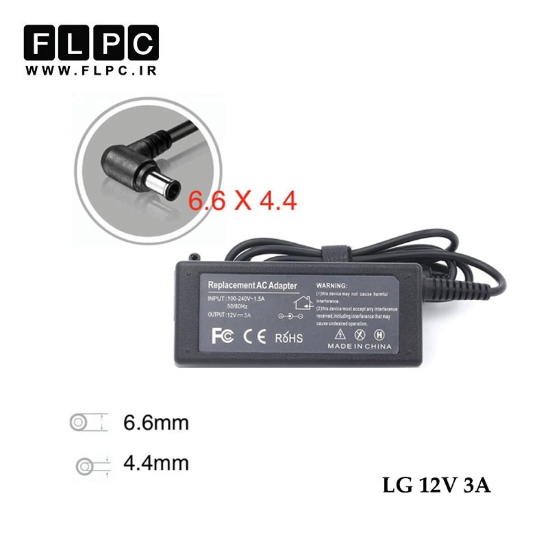 آداپتور مانیتور ال جی LG Monitor Adaptor 12V 3A