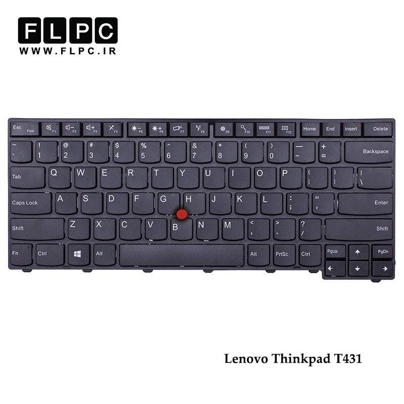 کیبورد لپ تاپ لنوو Lenovo laptop keyboard Thinkpad T431 مشکی-با موس-با فریم