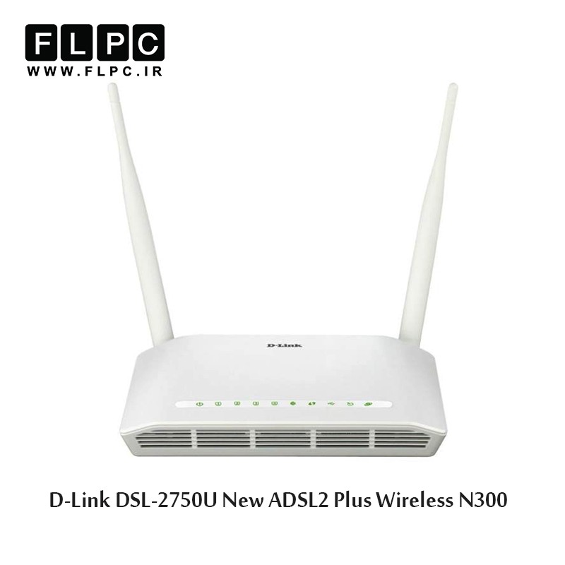 مودم روتر ADSL2 Plus بی سیم N300 دی-لینک مدل DSL-2750U New