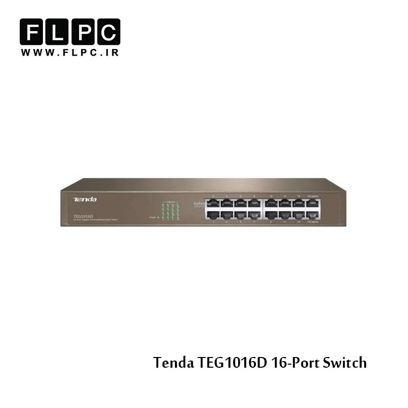 سوییچ 16 پورت گیگابایتی تندا مدل TEG1016D