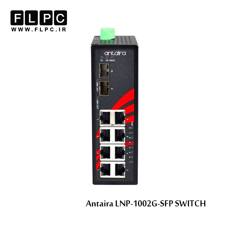 سوئیچ صنعتی آنتایرا مدل LNP-1002G-SFP