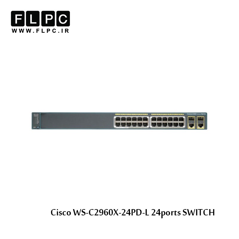 سوییچ 24 پورت سیسکو مدل WS-C2960X-24PD-L