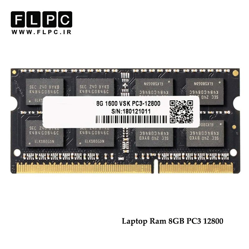 رم لپ تاپ 8 گیگابایت کارکرده / (12800 - Laptop Ram 8GB (DDR3 - PC3) (1600
