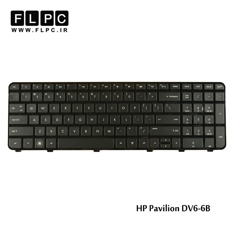 کیبورد لپ تاپ اچ پی HP Laptop Keyboard Pavilion DV6-6B مشکی-با فریم