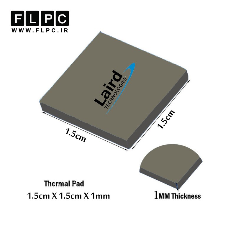 پد سیلیکون لیرد Silicon Pad Laird 1.5cm X 1.5cm X 1mm