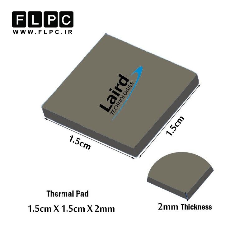پد سیلیکون لیرد Silicon Pad Laird 1.5cm X 1.5cm X 2mm