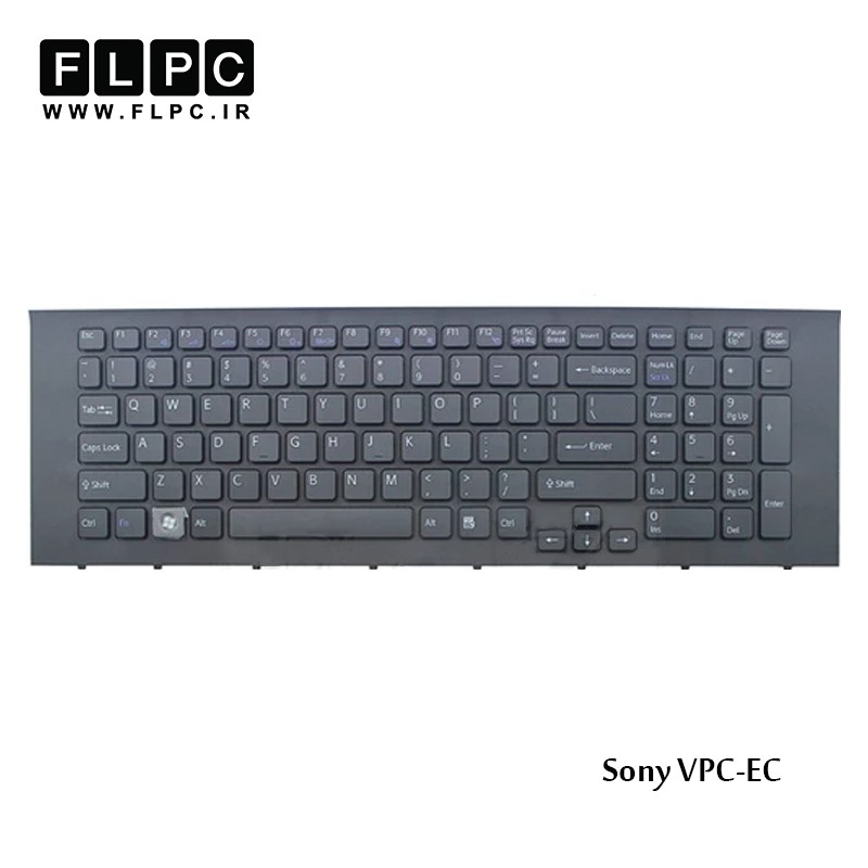 کیبورد لپ تاپ سونی Sony VPC-EC مشکی - با فریم