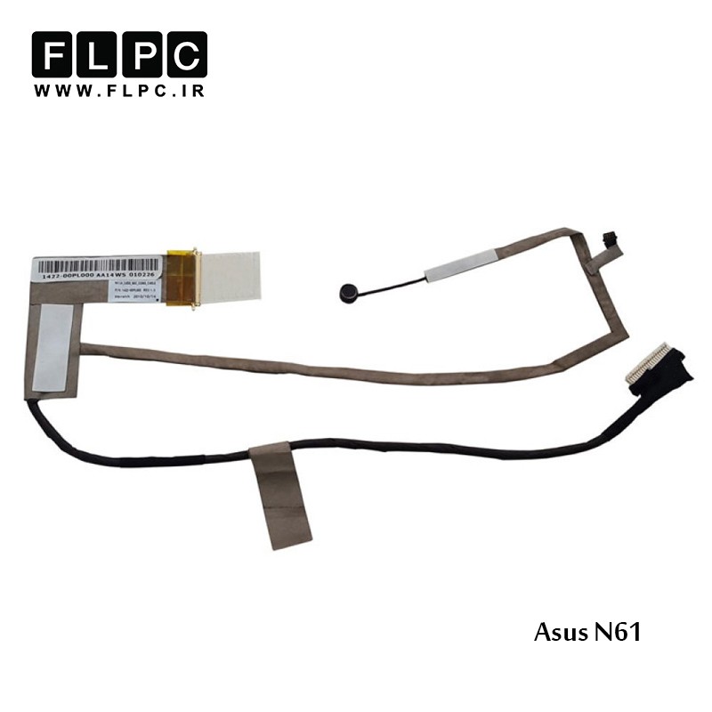 فلت تصویر لپ تاپ ایسوس Asus N61 Laptop Screen Cable _14G22100500M_1422-00PL000_1422-00PKAS وب ریز