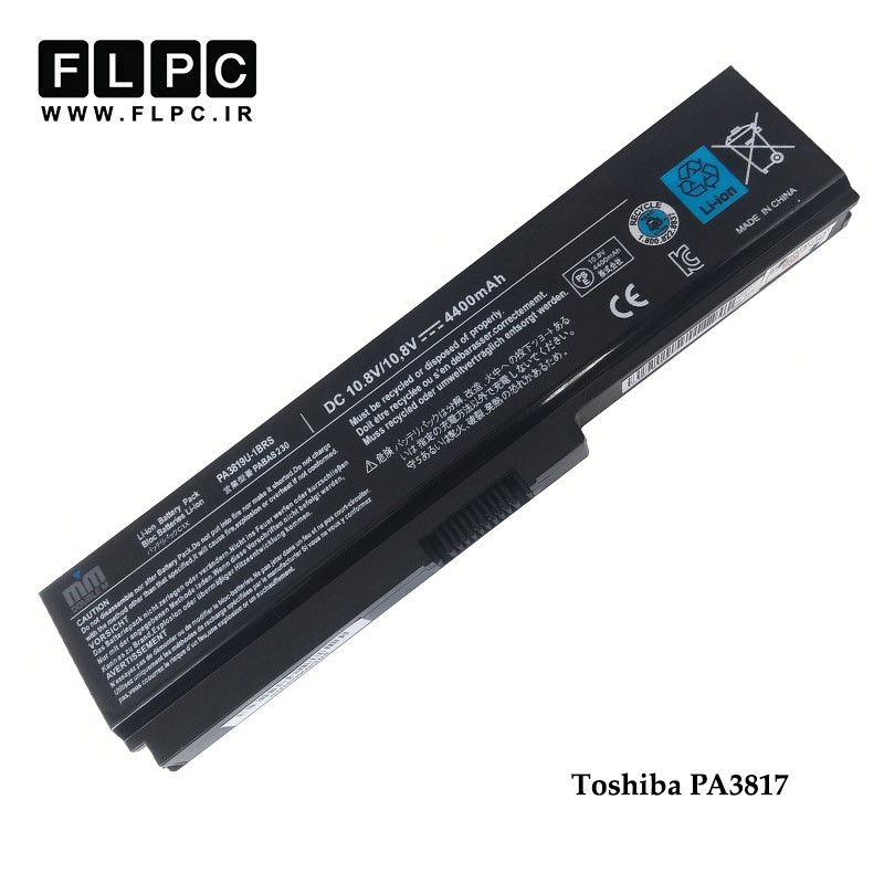 باطری لپ تاپ توشیبا PA3817 برند M&M مشکی Toshiba PA3817 Laptop Battery - 6cell
