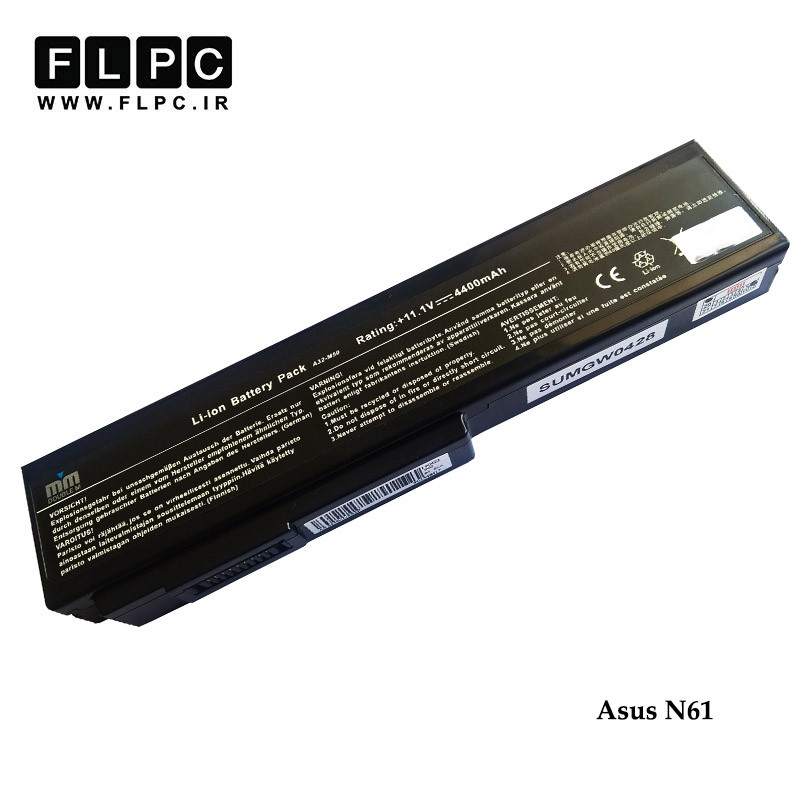 باتری لپ تاپ ایسوس Asus N61 _4400mAh برند MM