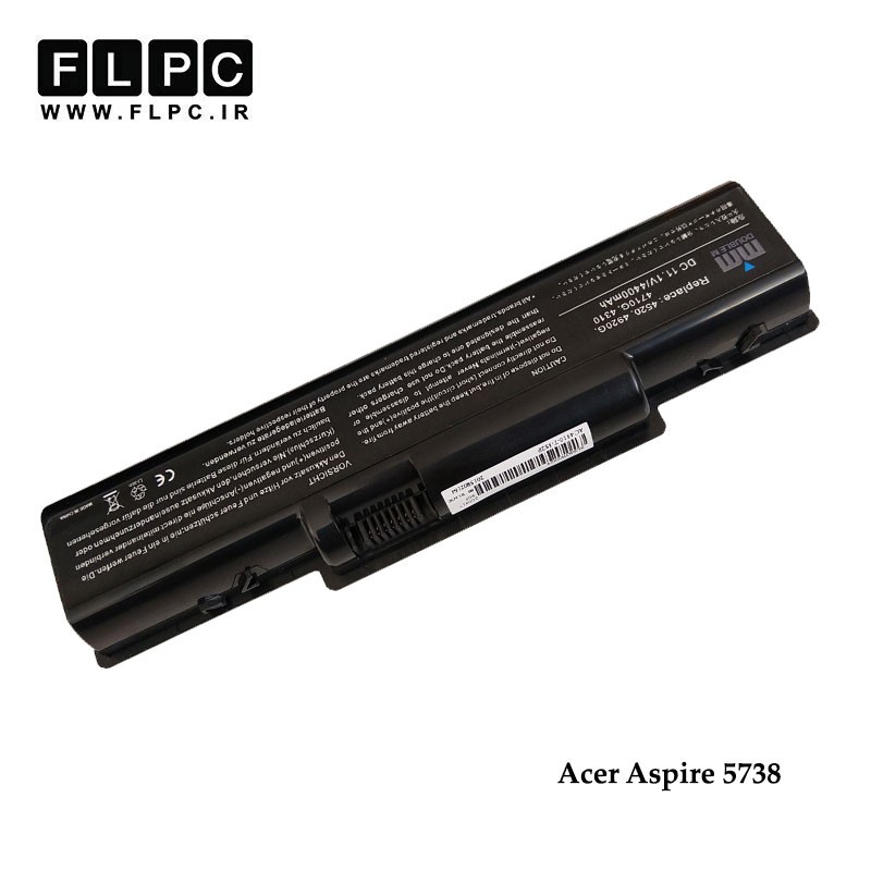 باطری لپ تاپ ایسر  5738 برند M&M مشکی Acer Aspire 5738 Laptop Battery - 6cell