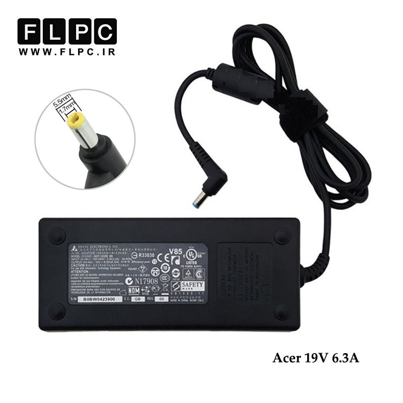 آداپتور لپ تاپ ایسر 19 ولت 6.32 آمپر / +Acer 19V 6.32A Laptop Adaptor Origina