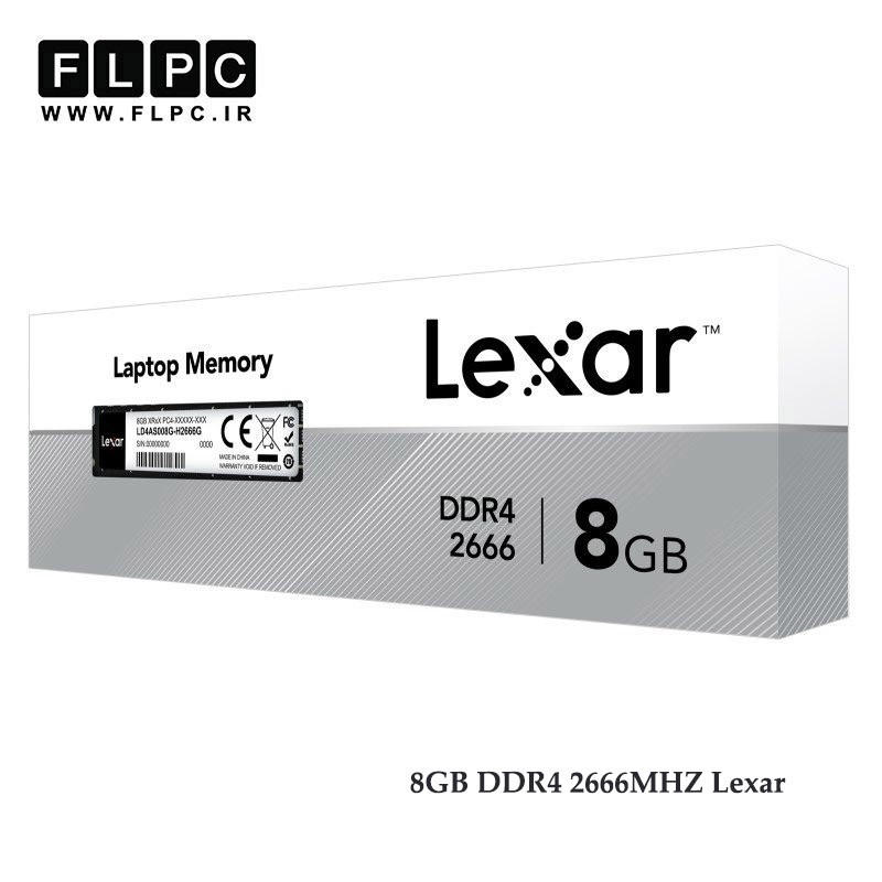 رم لپ تاپ 8 گیگ Lexar DDR4-PC4 (2666)