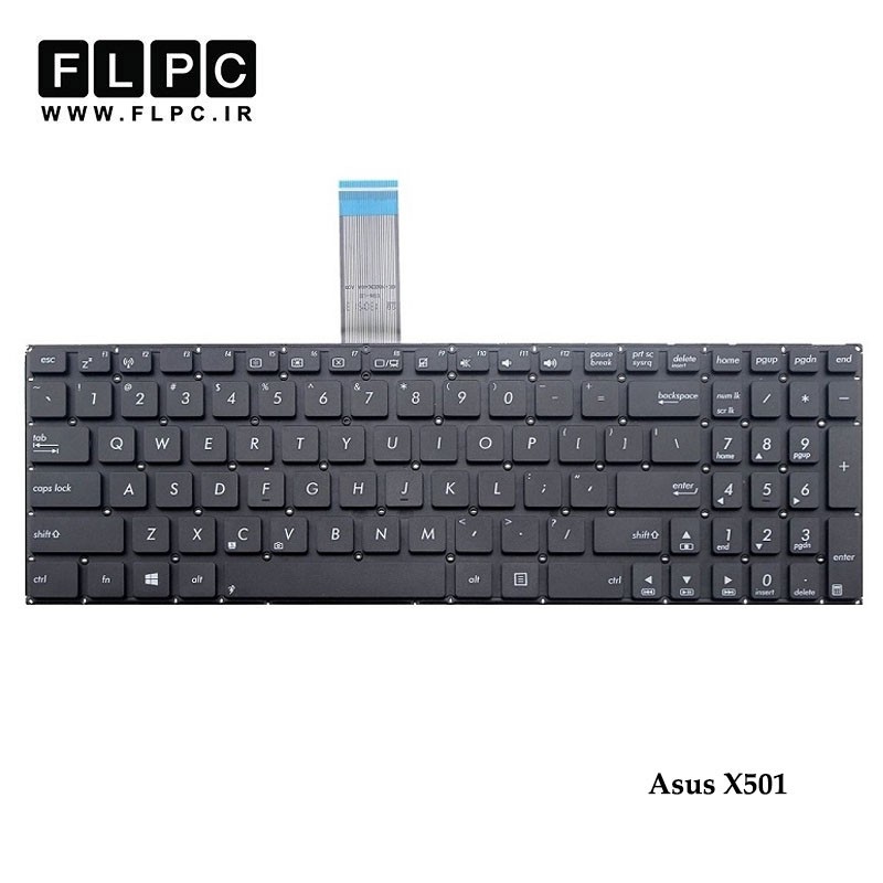 کیبورد لپ تاپ ایسوس X501 مشکی - دوپیچ Asus X501 Laptop Keyboard