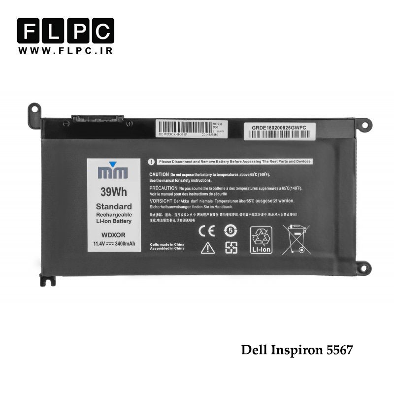 باتری لپ تاپ دل Dell Inspiron 15-5567 _3400mAh برند MM