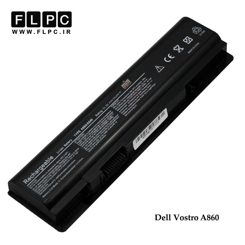 باطری لپ تاپ دل A860 برند M&M مشکی Dell Vostro A860 Laptop Battery - 6Cell