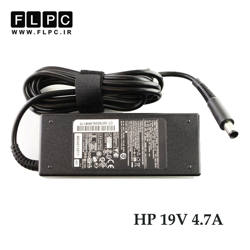 آداپتور لپ تاپ اچ پی HP 19V 4.7A Delta _7.4*5.0 سردلی