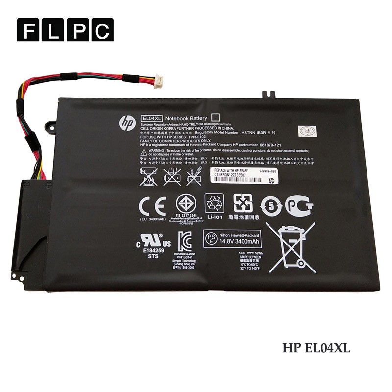 باطری لپ تاپ اچ پی EL04XL برند M&M مشکی HP EL04XL Laptop Battery