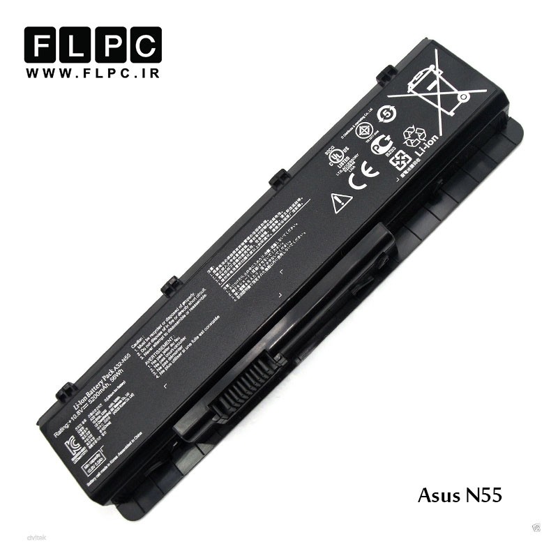 باتری لپ تاپ ایسوس Asus N55 _4400mAh برند MM
