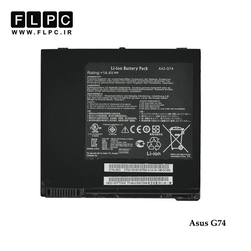 باتری لپ تاپ ایسوس Asus G74 _4400mAh برند MM