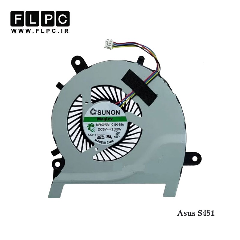 فن لپ تاپ ایسوس S451 چهارسیم Asus S451 Laptop CPU Fan
