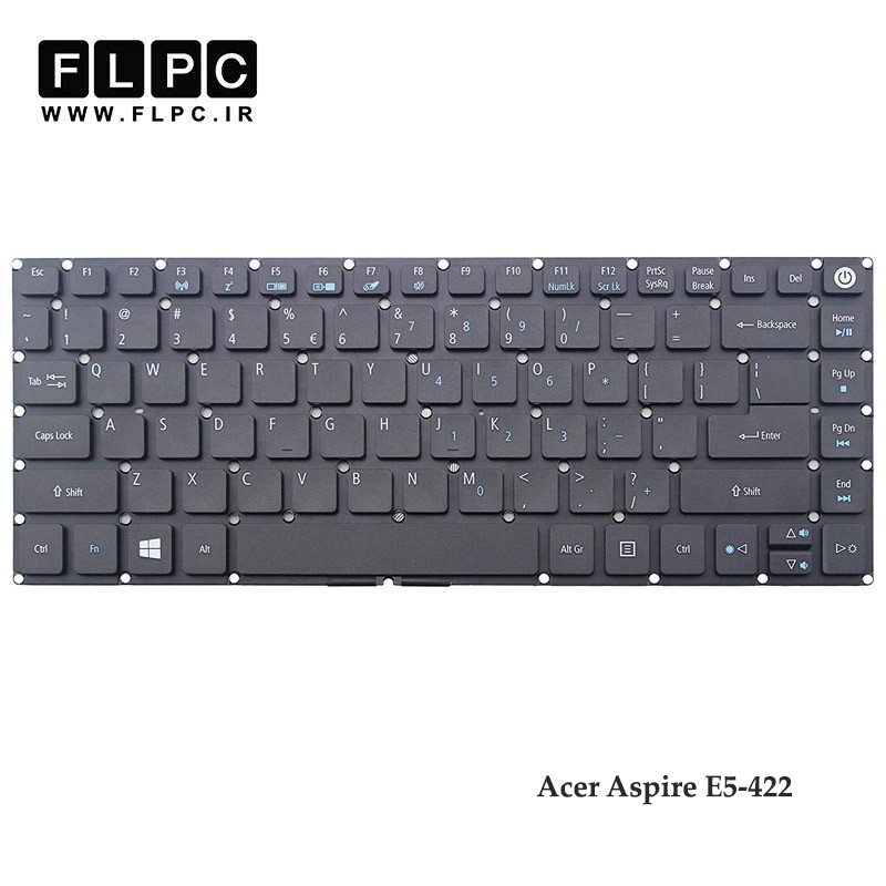 کیبورد لپ تاپ ایسر E5-422 مشکی Acer Aspire E5-422 Laptop Keyboard