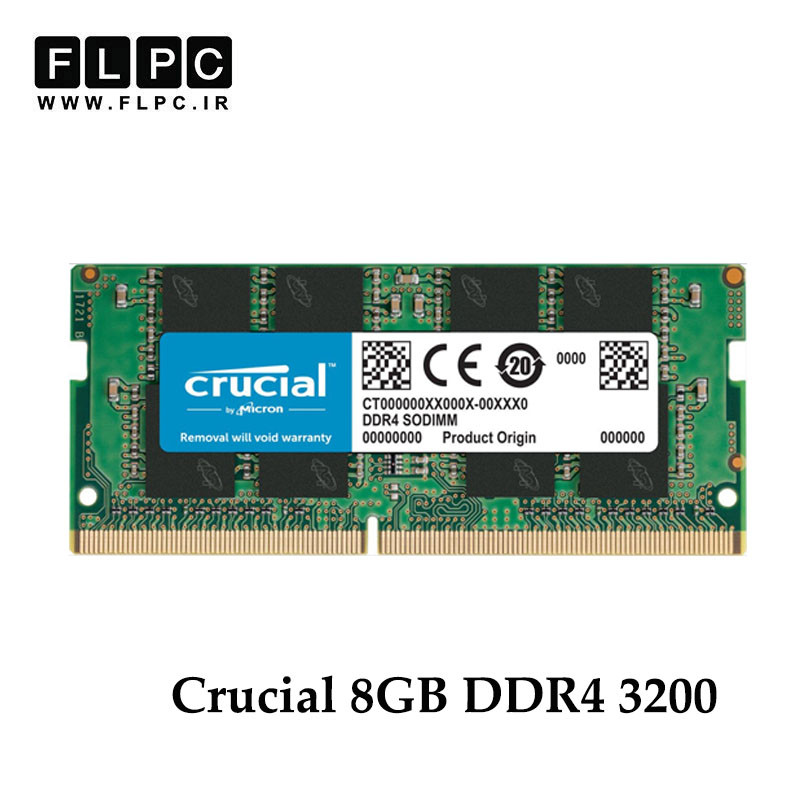 رم لپ تاپ 8 گیگ Crucial DDR4-PC4 (3200) CL22 _CT8G4SFRA32A.C8FE