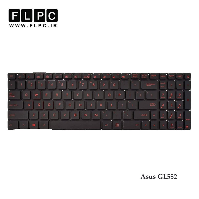 کیبورد لپ تاپ ایسوس Asus GL552 بدون فریم - با بک لایت