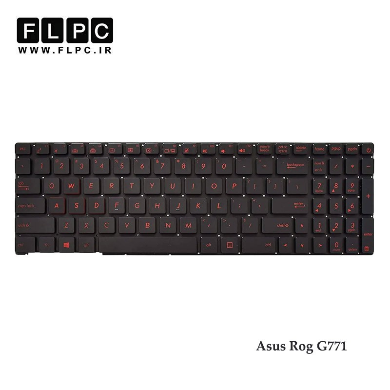 کیبورد لپ تاپ ایسوس Asus Rog G771 بدون فریم - با بک لایت