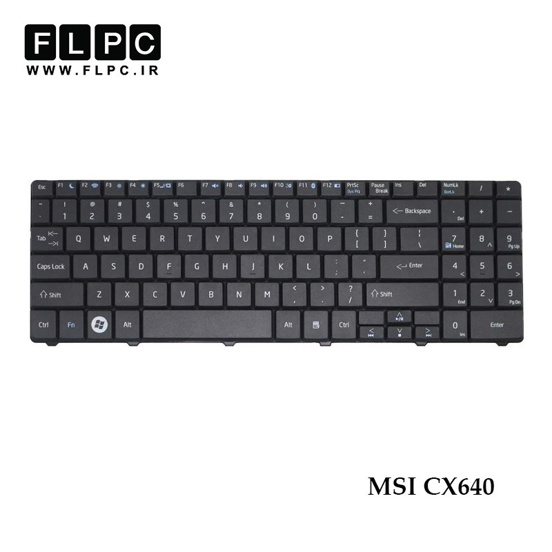 کیبورد لپ تاپ ام اس آی MSI CX640 مشکی-بدون فریم