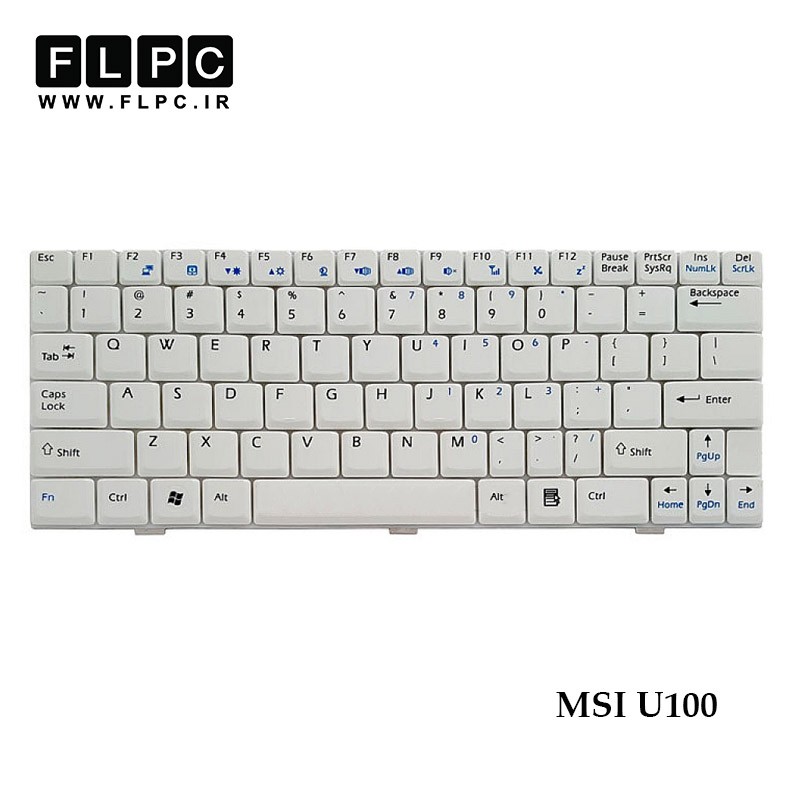 کیبورد لپ تاپ ام اس آی MSI U100 سفید