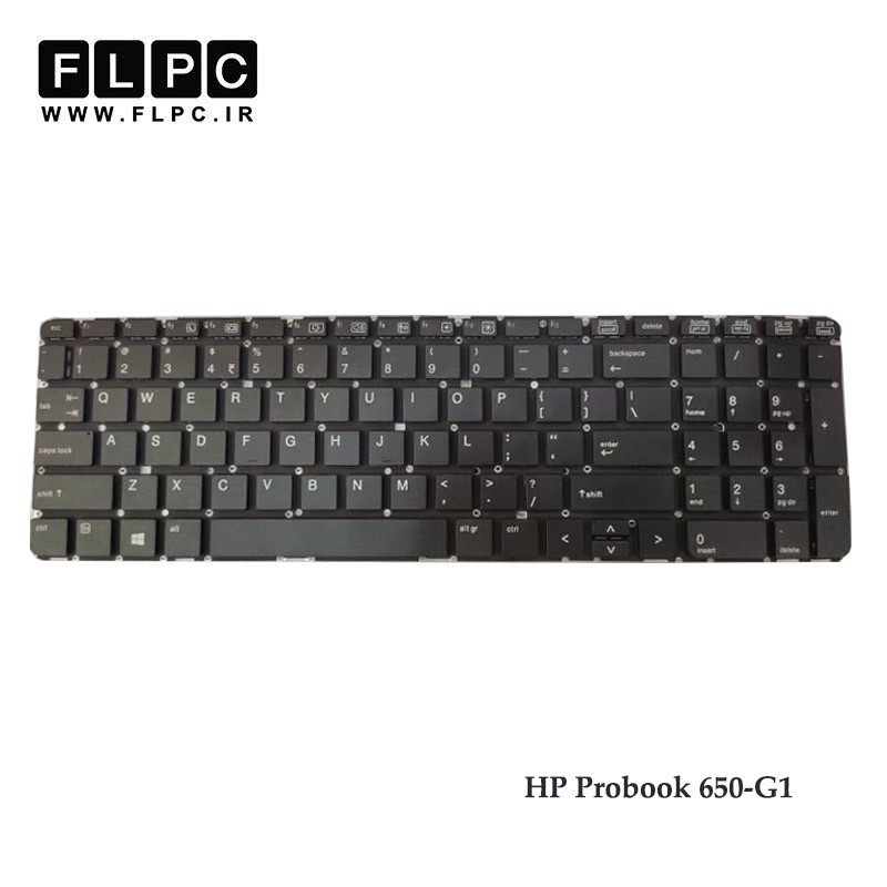 کیبورد لپ تاپ اچ پی HP Probook 650-G1 بدون فریم - اینتر کوچک
