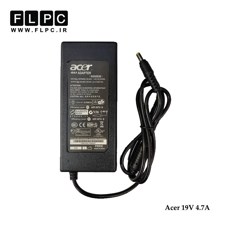 آداپتور لپ تاپ ایسر Acer 19V 4.7A _5.5*1.7