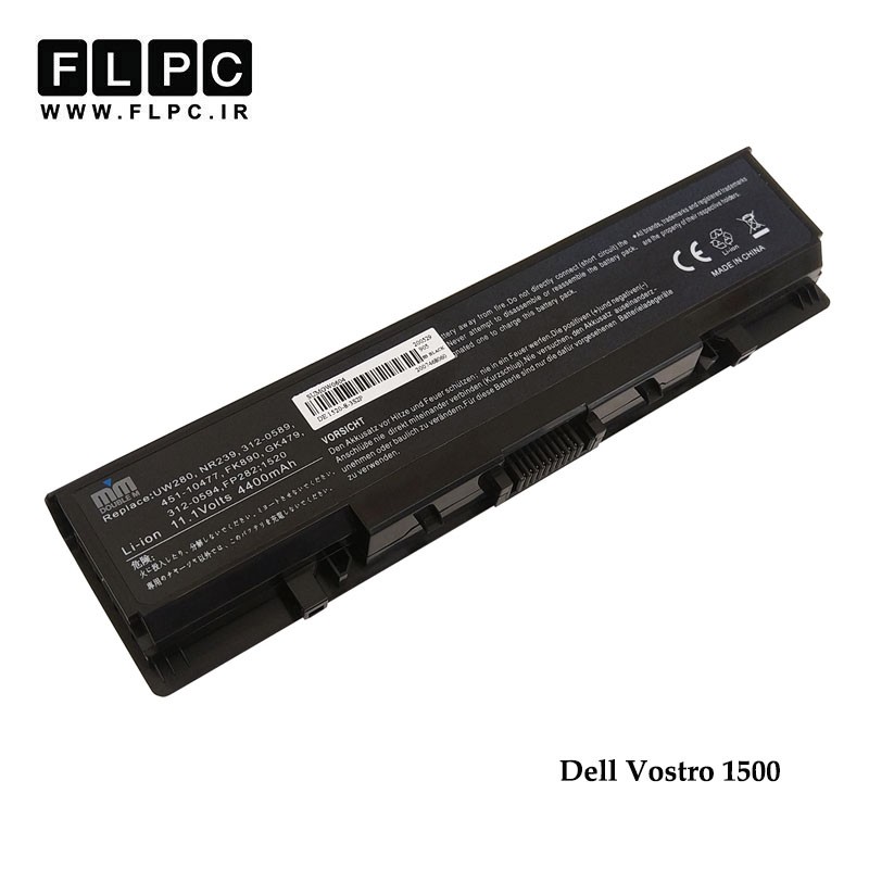 باتری لپ تاپ دل Dell Vostro 1500 _4400mAh برند MM