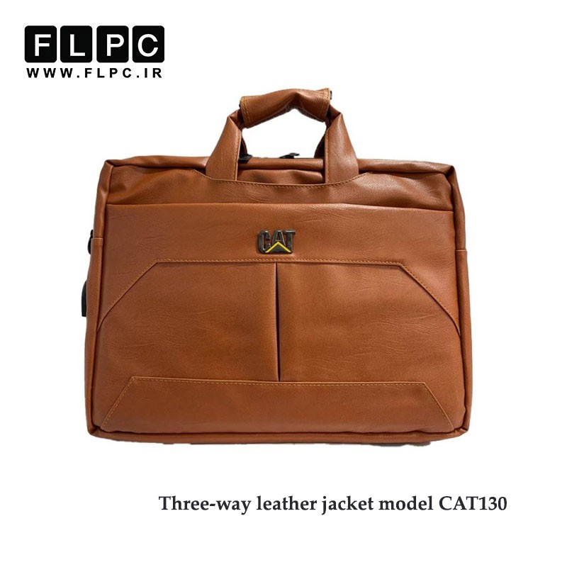 کیف لپ تاپ سه کاره چرمی کت مدل CAT-130