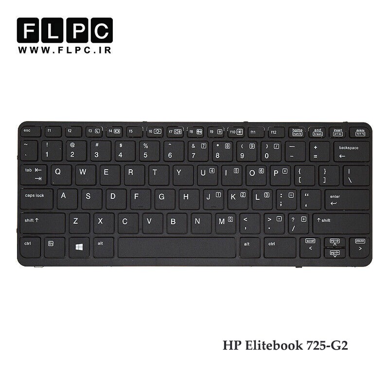 کیبورد لپ تاپ اچ پی HP Elitebook 725-G2 با فریم - بدون موس
