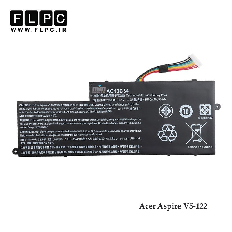 باتری لپ تاپ ایسر Acer Aspire V5-122 - AC13C34 برند MM
