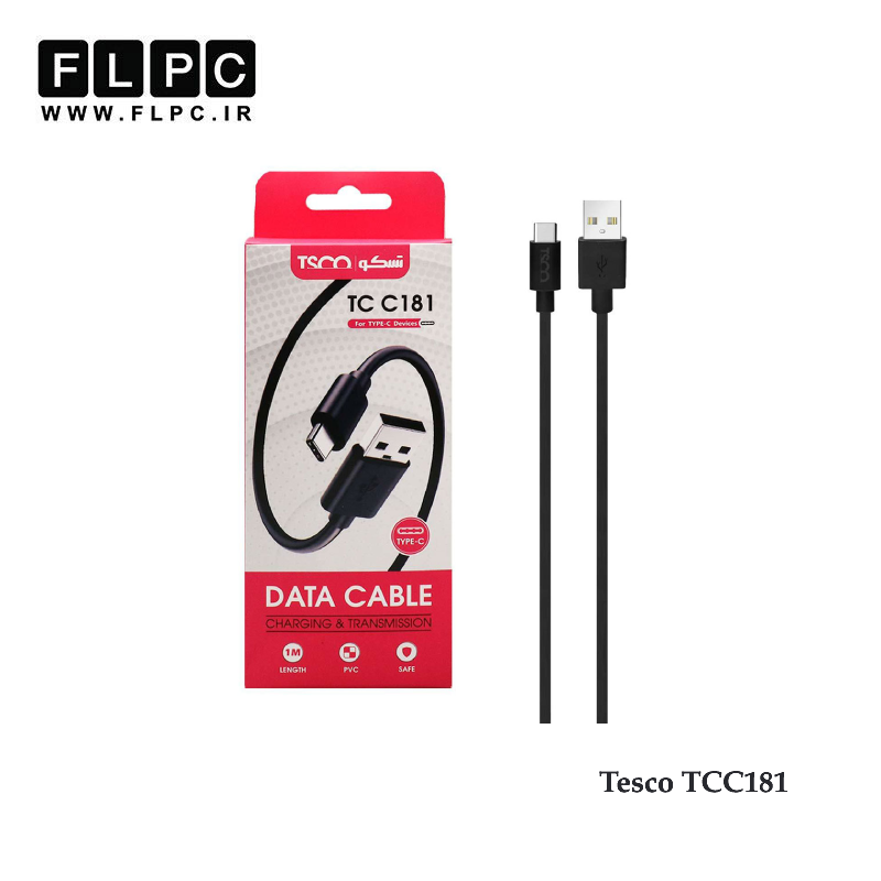 کابل تبدیل USB به USB-C تسکو مدل TC C181 طول 1 متر