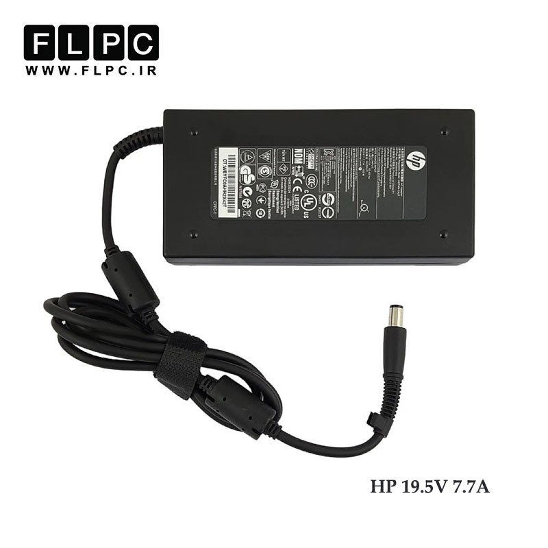 آداپتور لپ تاپ اچ پی HP 19V 7.7A Org Plus _7.4*5.0 سردلی