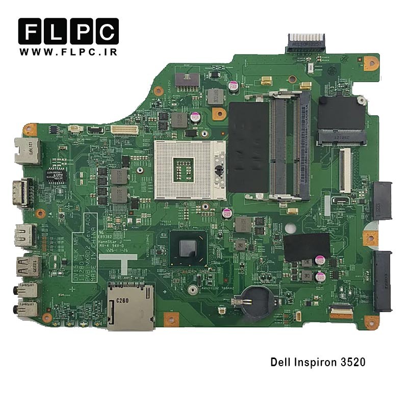 مادربرد لپ تاپ دل Dell Inspiron 3520 _HM75_11280-1_MXRD2 REV.A00 گرافیک اینتلی