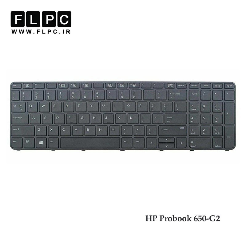 کیبورد لپ تاپ اچ پی HP Probook 650-G2 مشکی-بافریم