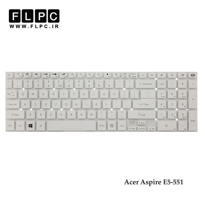 کیبورد لپ تاپ ایسرAcer Aspire E5-551 اینترکوچک - بدون فریم