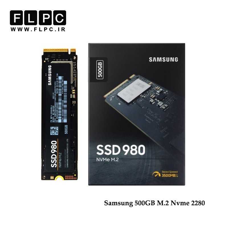 هارد SSD لپ تاپ 500 گیگابایت Samsung مدل M.2 NVMe 980 2280