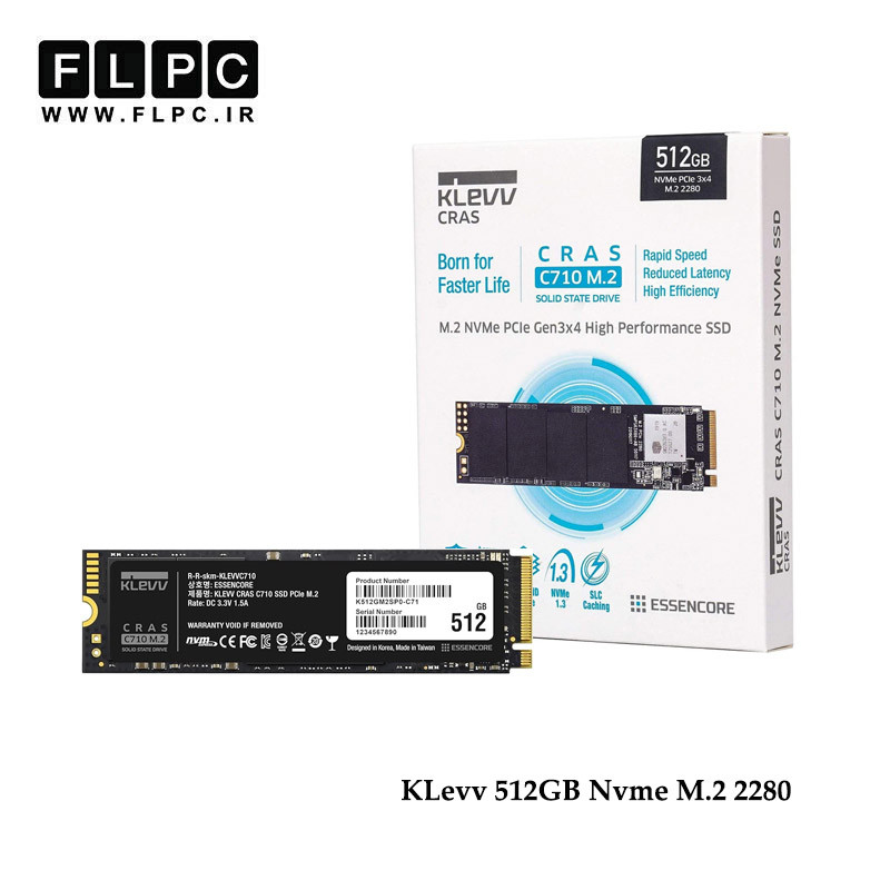 هارد SSD لپ تاپ 512 گیگابایت Klevv مدل C710 NVME M.2 2280