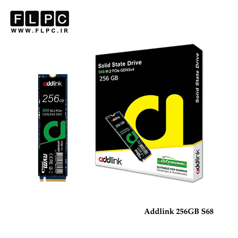 هارد SSD لپ تاپ 256 گیگابایت Addlink مدل S68 NVMe M.2