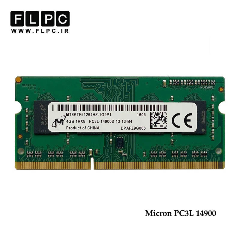 رم لپ تاپ 4 گیگ Micron DDR3-PC3L (1866-14900) _MT8KTF51264HZ-1G9P1 کارکرده