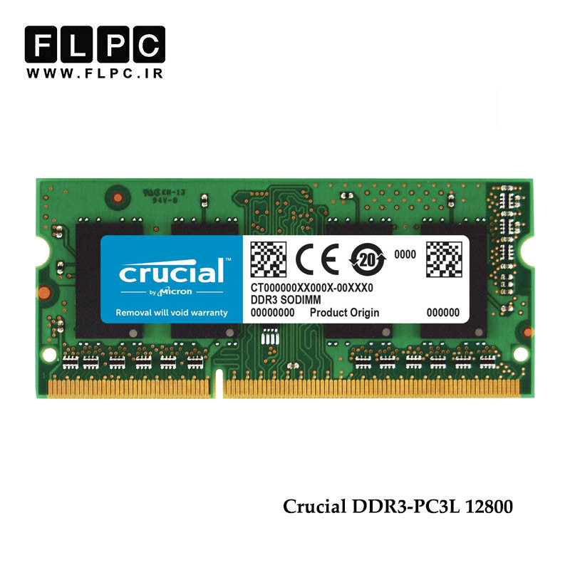 رم لپ تاپ 8 گیگ Crucial DDR3-PC3L (1600-12800) _CT25664BA1608.8FMF