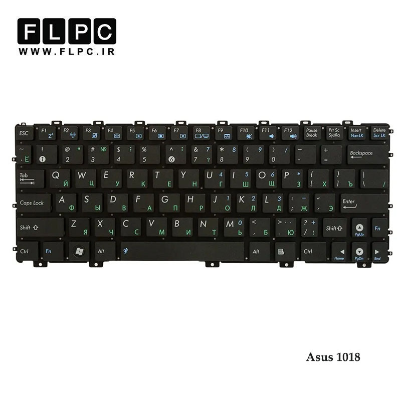 کیبورد لپ تاپ ایسوس Asus Mini 1018 مشکی-اینتر کوچک-بدون فریم