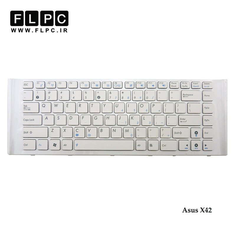 کیبورد لپ تاپ ایسوس Asus X42 سفید-با فریم