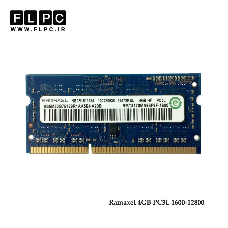 رم لپ تاپ 4 گیگ Ramaxel DDR3-PC3L (1600-12800)
